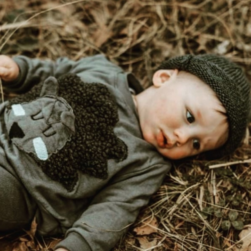 Hedgehog Tracksuit with Knitted Beanie - Ella and Jo